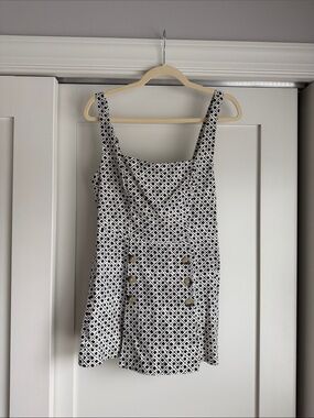 Urban Outfitters black and white romper